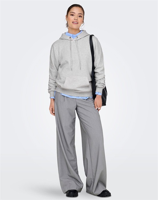 OnlDaze Hoddie - Light Grey Melange 